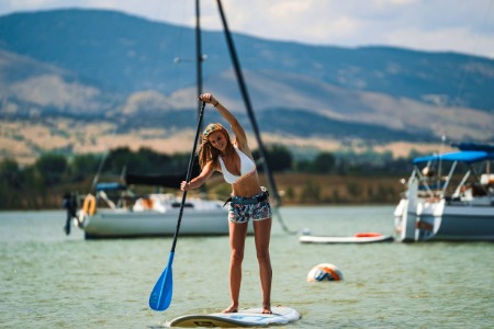 Stand-up paddleboarding in Boulder - Team 1