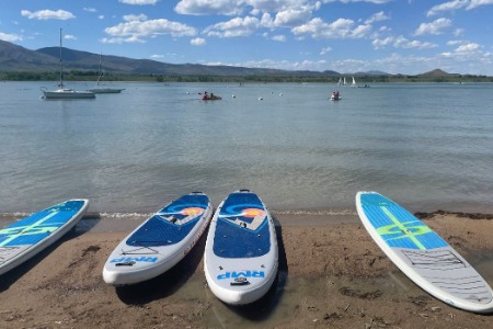 Stand-up paddleboarding in Boulder - Team 3