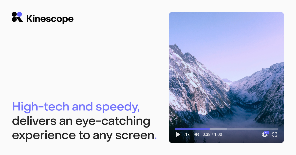 Kinescope Video Player — Customizable HTML5 Player for Streaming