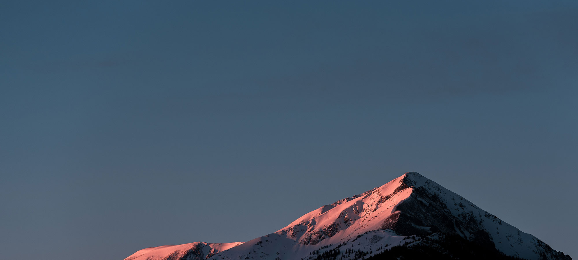 snow top mountains