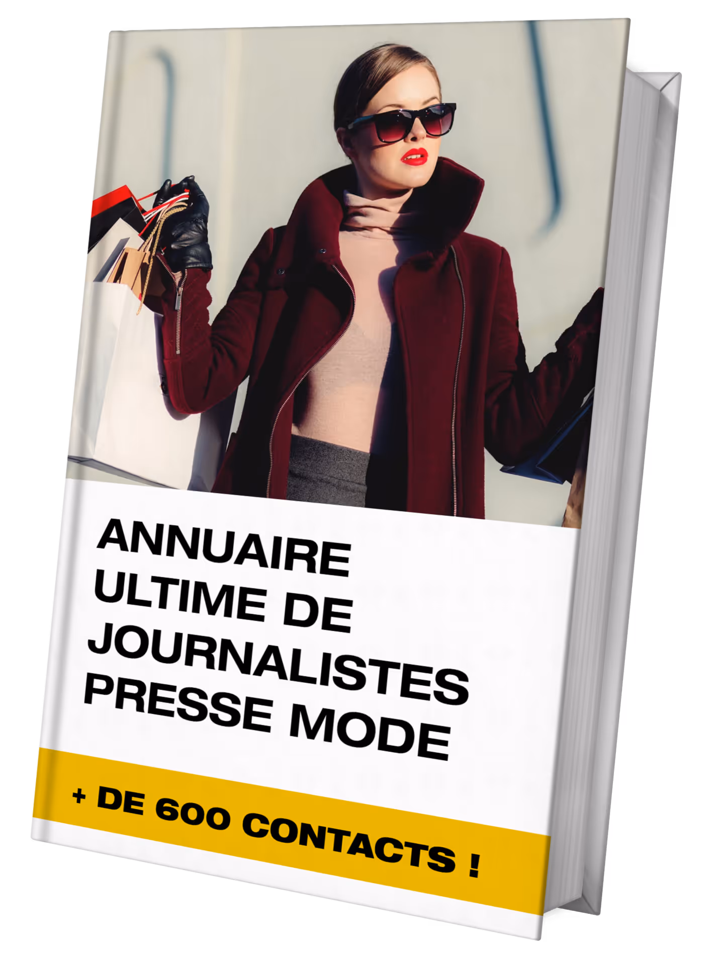 Couverture de l'annuaire ultime de journalistes presse mode réunissant plus de 600 contacts