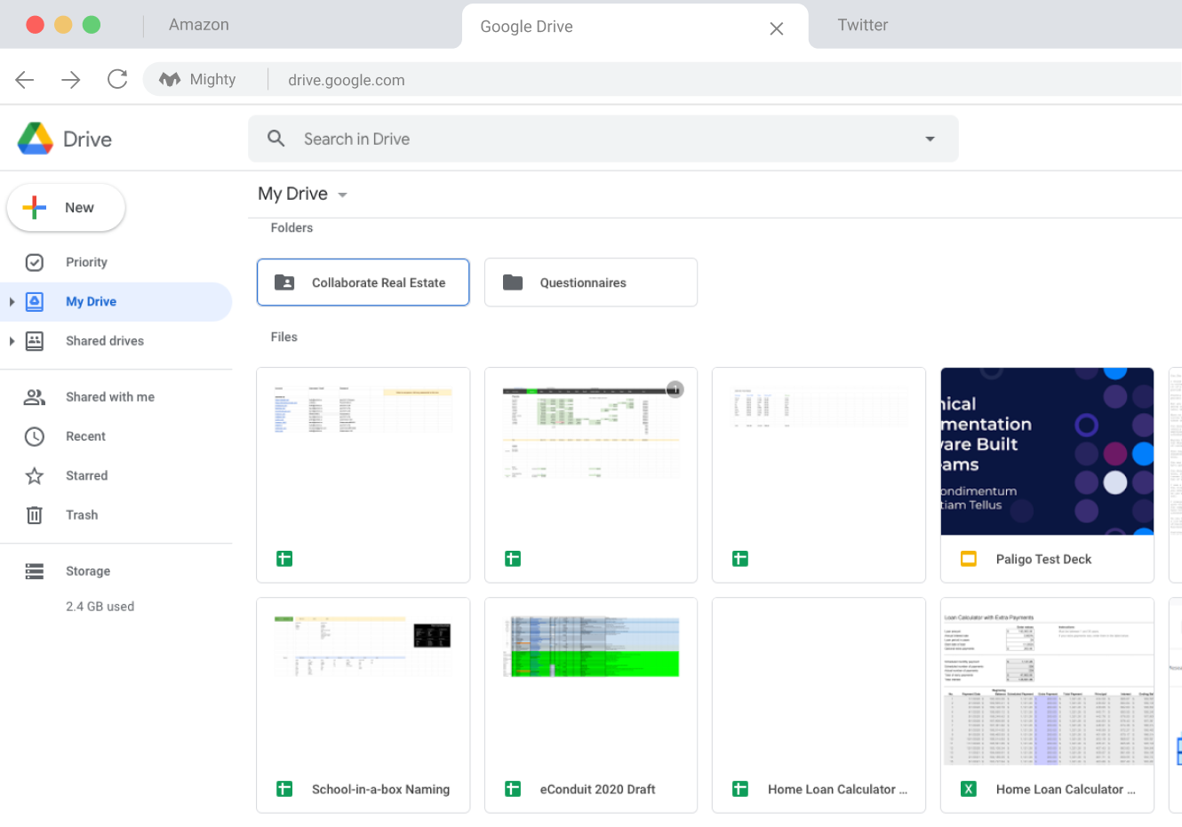 google drive screenshot