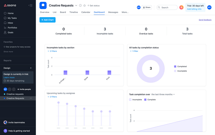 asana screenshot