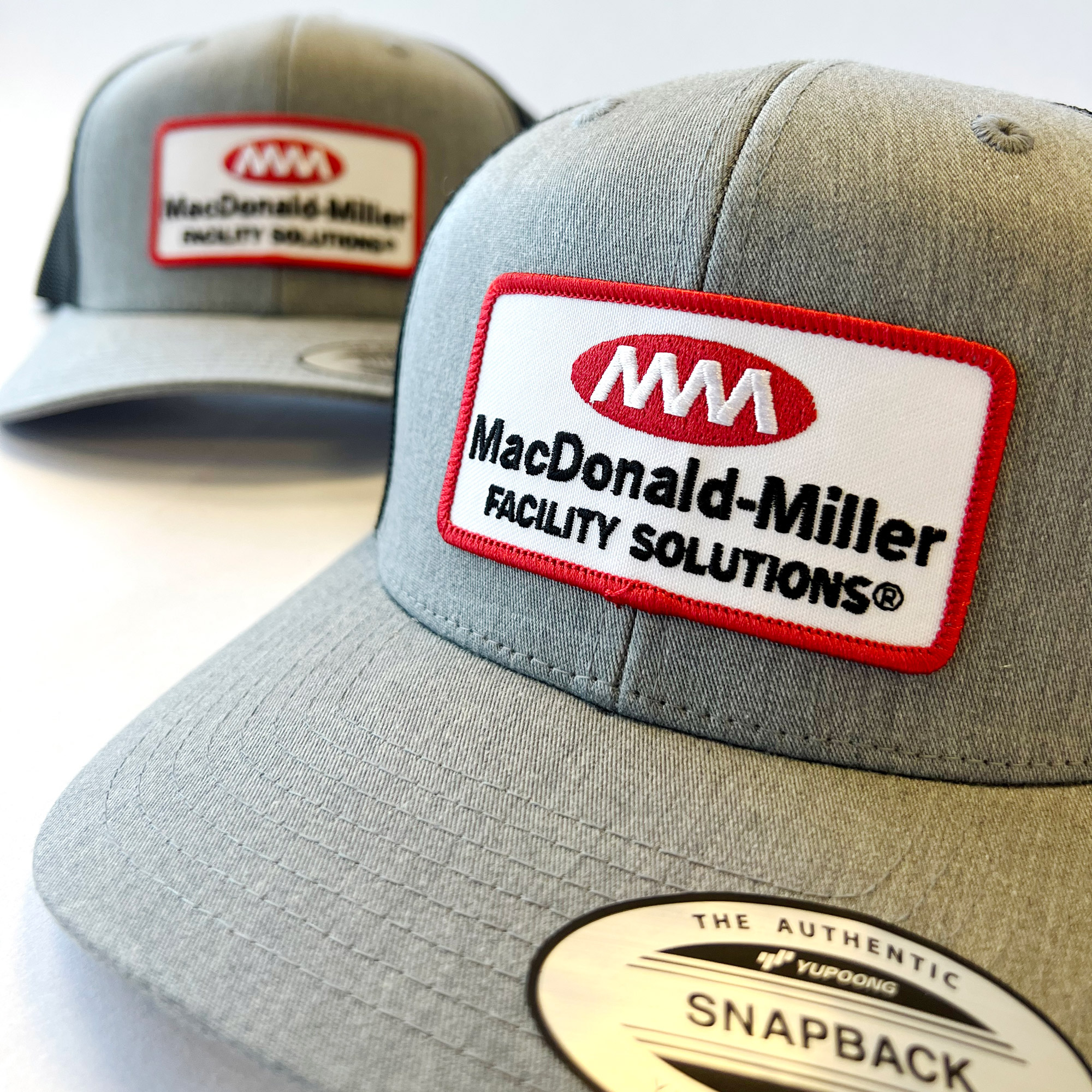 MacDonald Miller Grey Hats With Patch