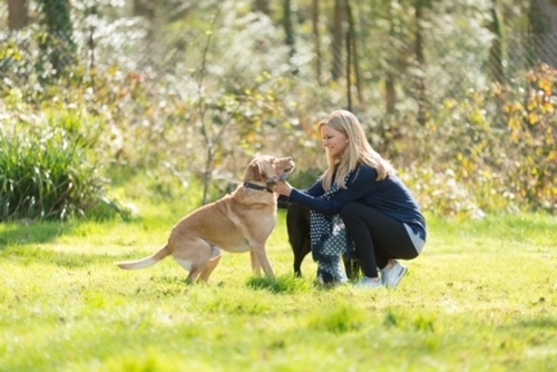Elizabeth and her dog