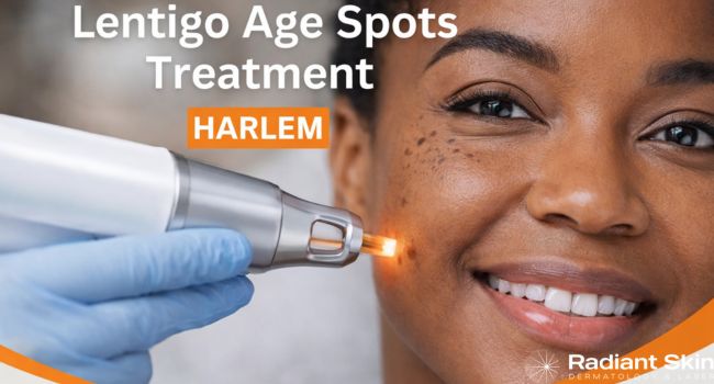 beautiful lady patient having a injection to her forehaed