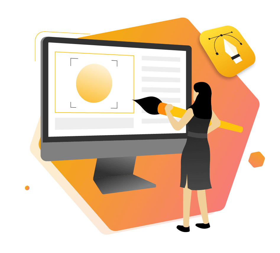 Thumbnail Website Designed with colors and vectors