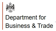 Department for Business and Trade logo