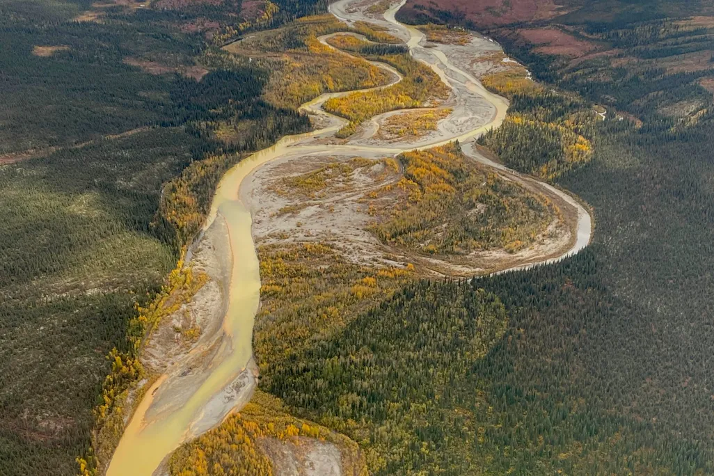 Orange river running through landscape