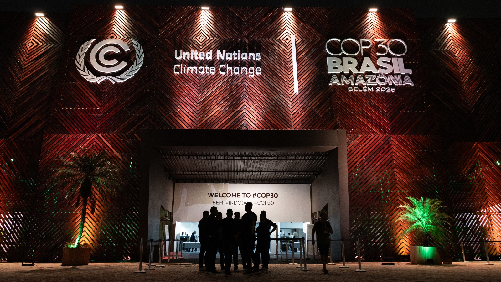 The exterior of a building that says United Nations Climate Change COP30