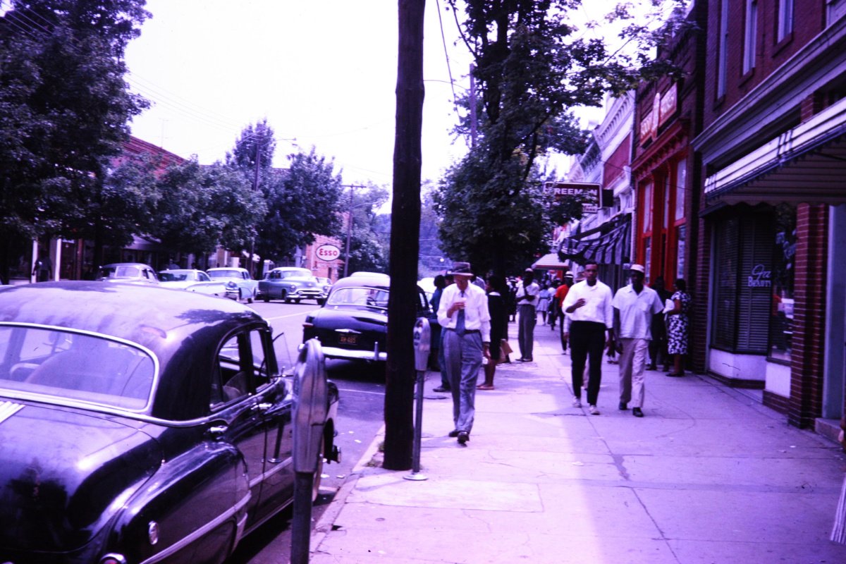 When the Claytons moved to Warrenton in 1962, the town had a newspaper, a movie theater, two grocery stores, and a department store. All activities were segregated. (Photo courtesy of Judith Beil Vaughan)