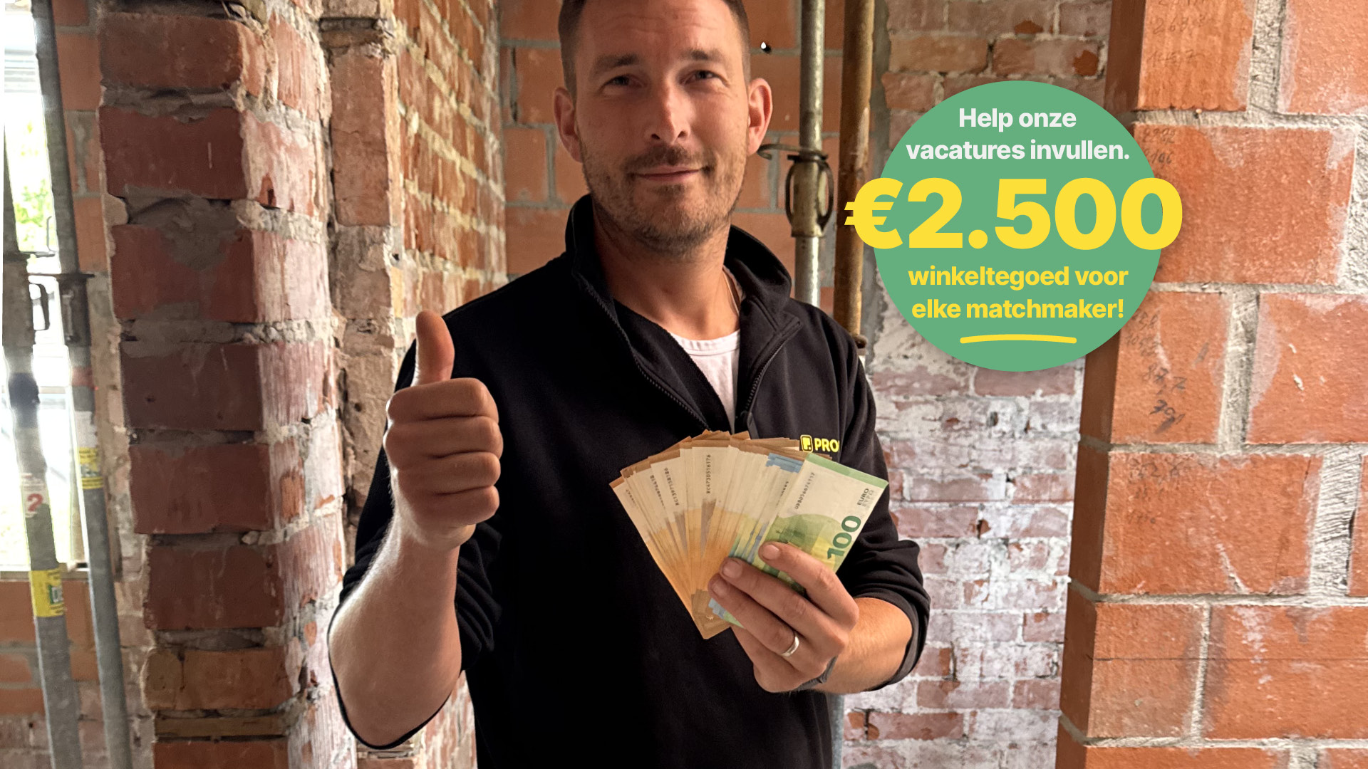 Krijg €2500 PROlectro winkeltegoed per ingevulde vacature!
