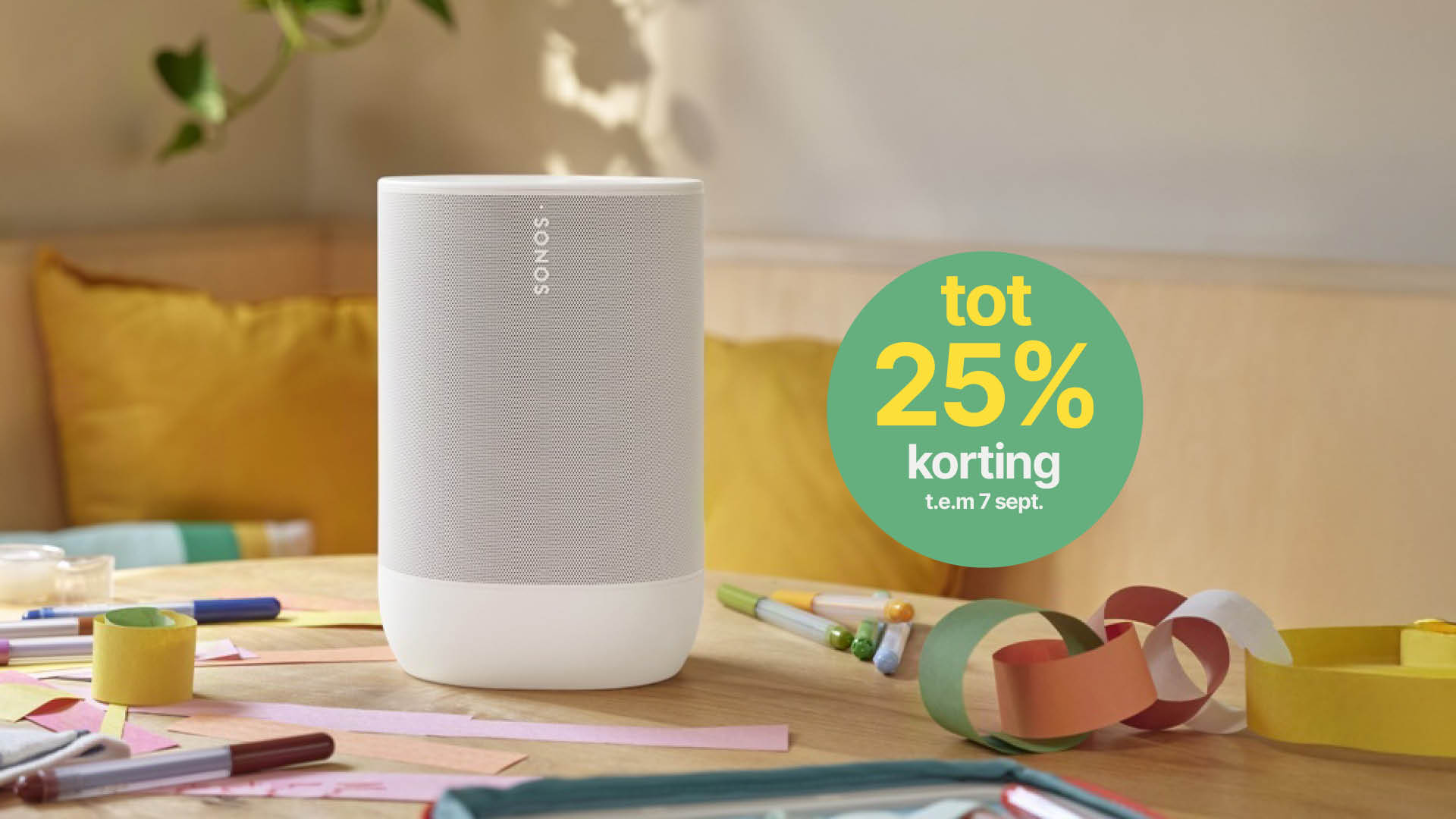 Terug naar school op de beats van SONOS: Korting op kwaliteit