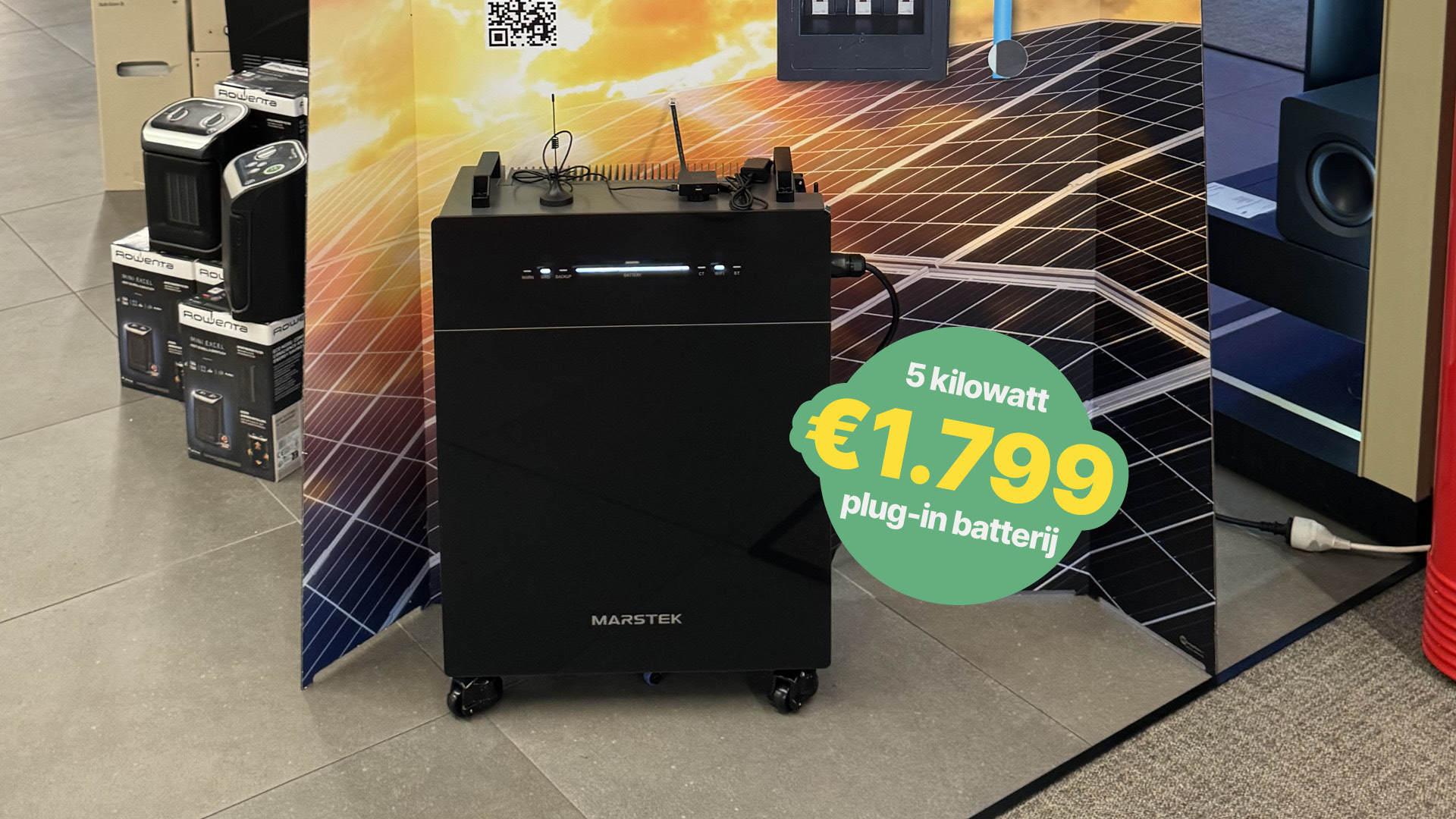 NIEUW bij PROlectro: de 5kW plug-in thuisbatterij voor €1799