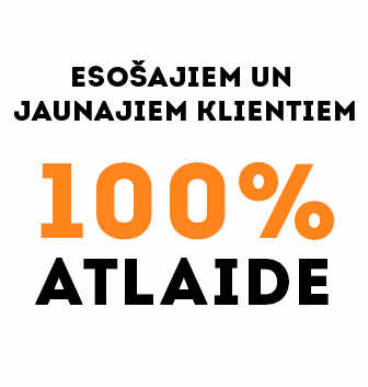 100% atlaide procentu maksai
