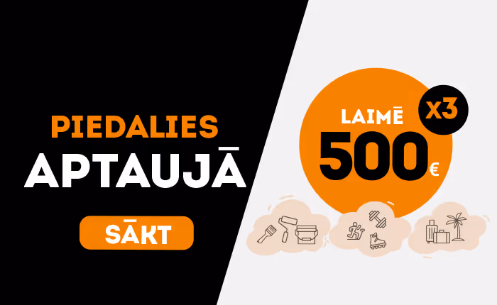 [Noslēdzies] Piedalies aptaujā un laimē 3x500 EUR saviem jaunā gada plāniem!