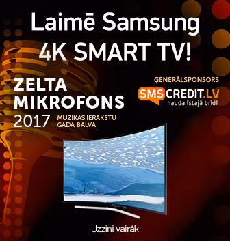 Prognozē “Zelta Mikrofons” 2016. gada labāko dziesmu un laimē Samsung 4K Smart TV!