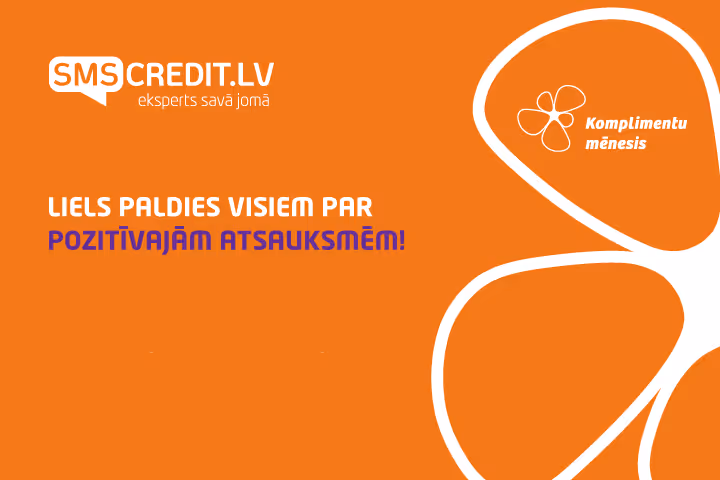 Komplimentu mēnesis ir noslēdzies - Paldies visiem par pozitīvo novērtējumu!