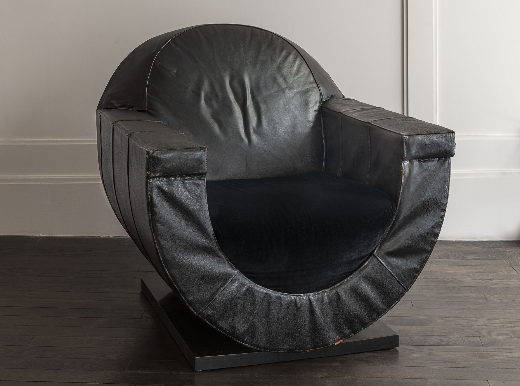 Leather armchair