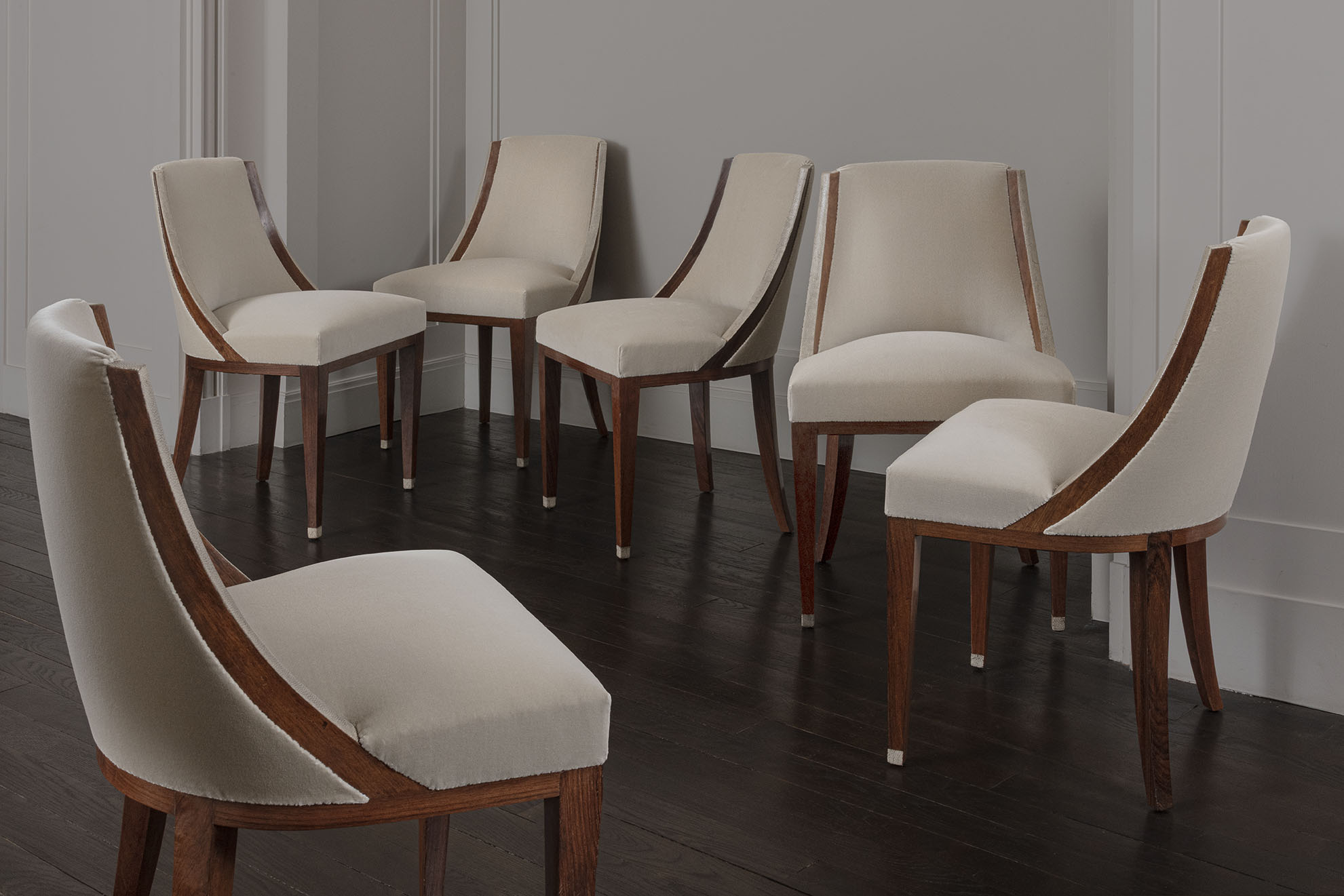 Set of 6 chairs in stingray