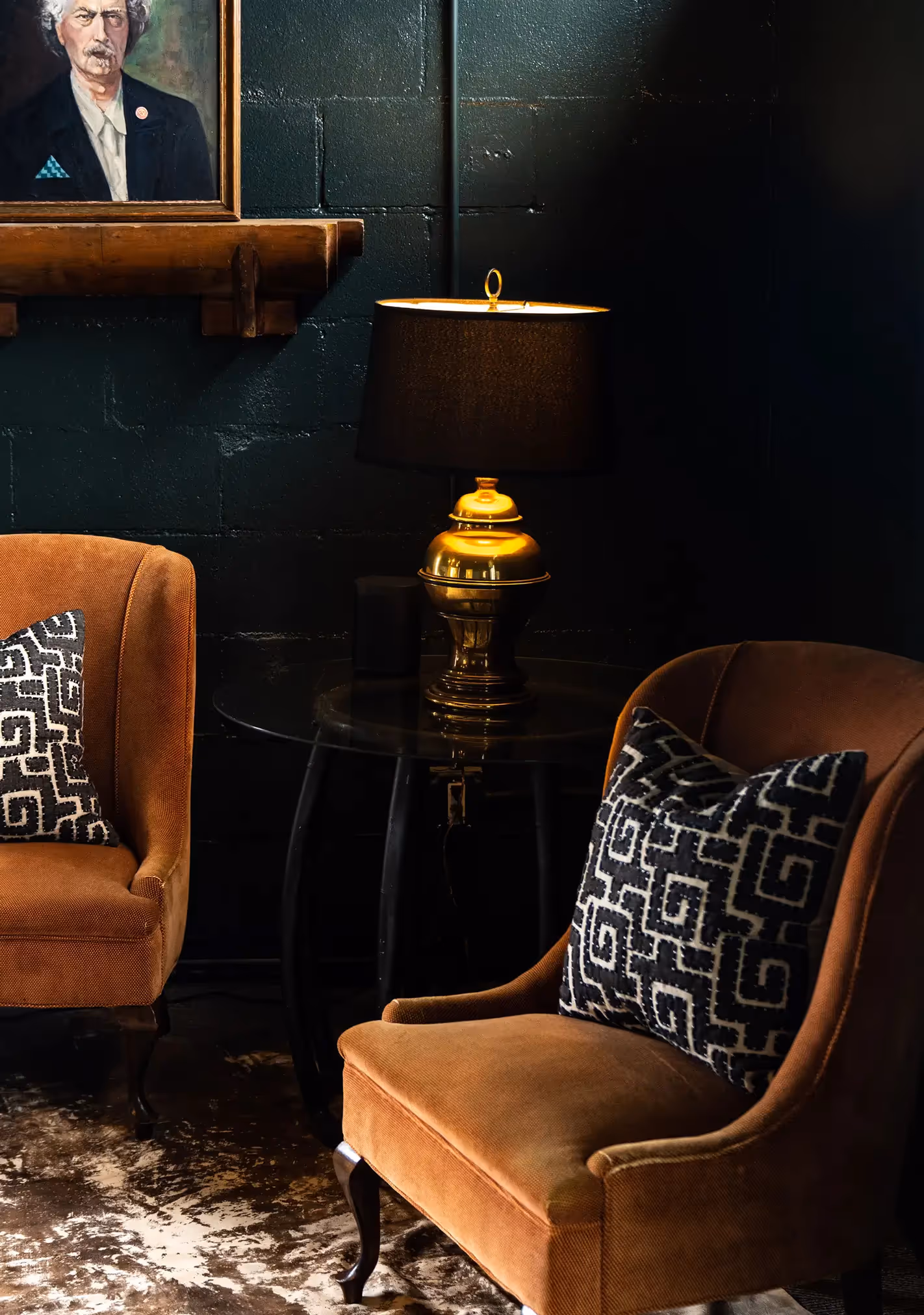 Moody reading nook in LOCAL's Atlanta HQ