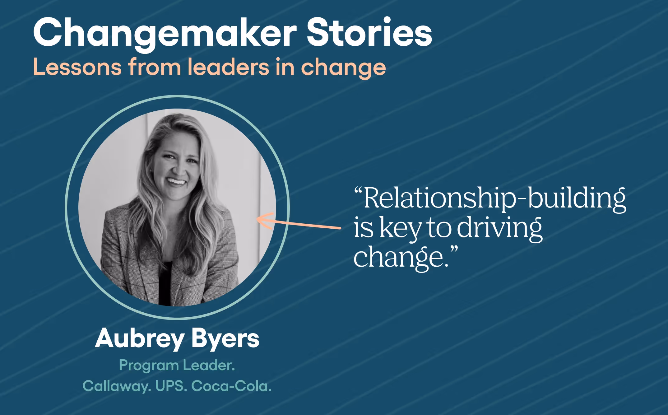 Change Makers Stories Aubrey Byers