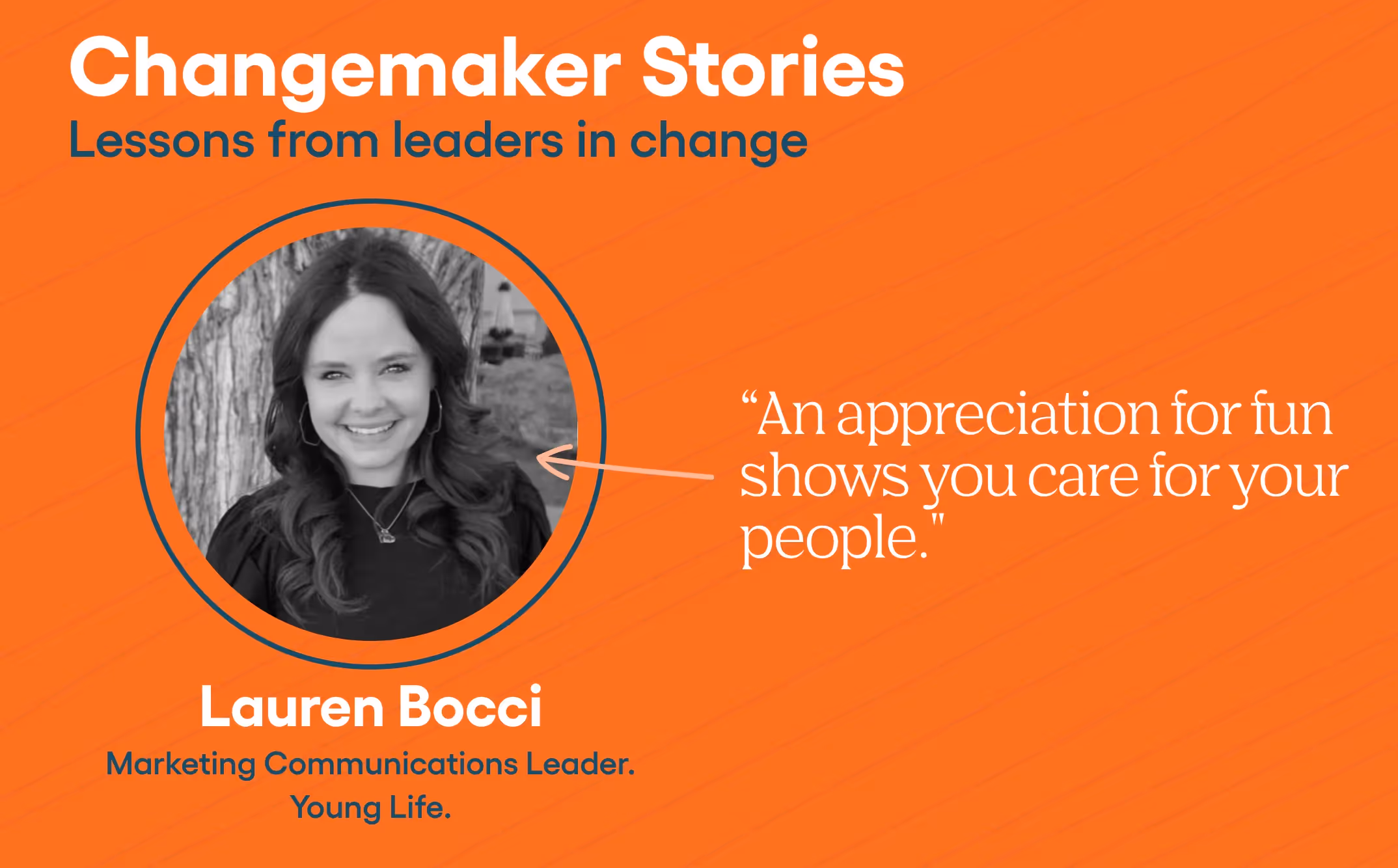 Lauren Bocci, Marketing Communications Leader at Young Life.