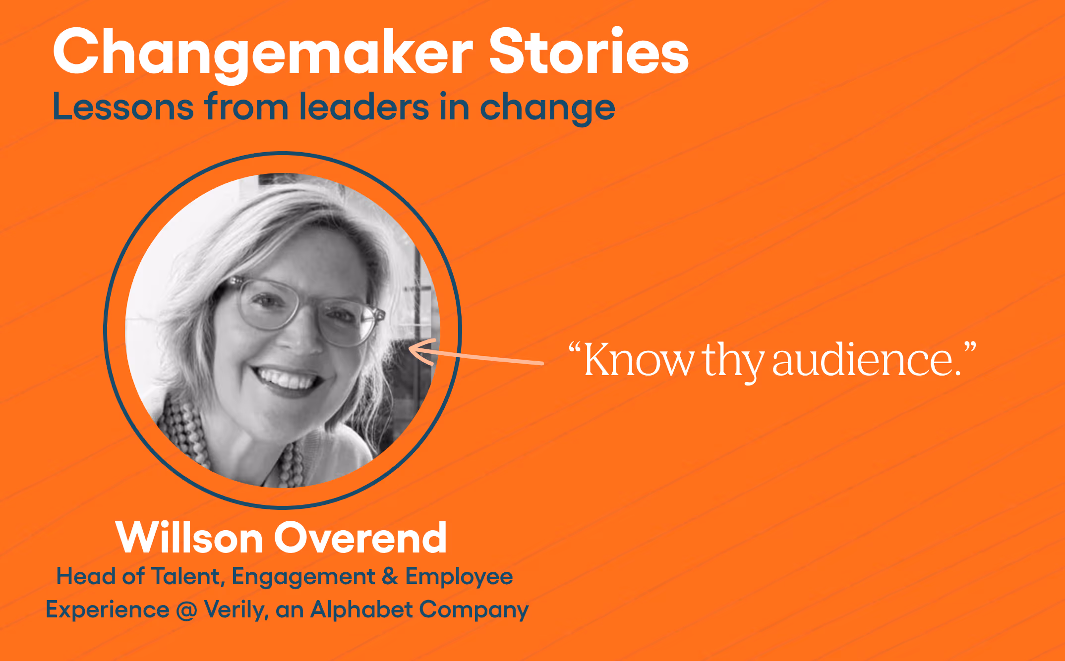 Changemaker Series: Willson Overend