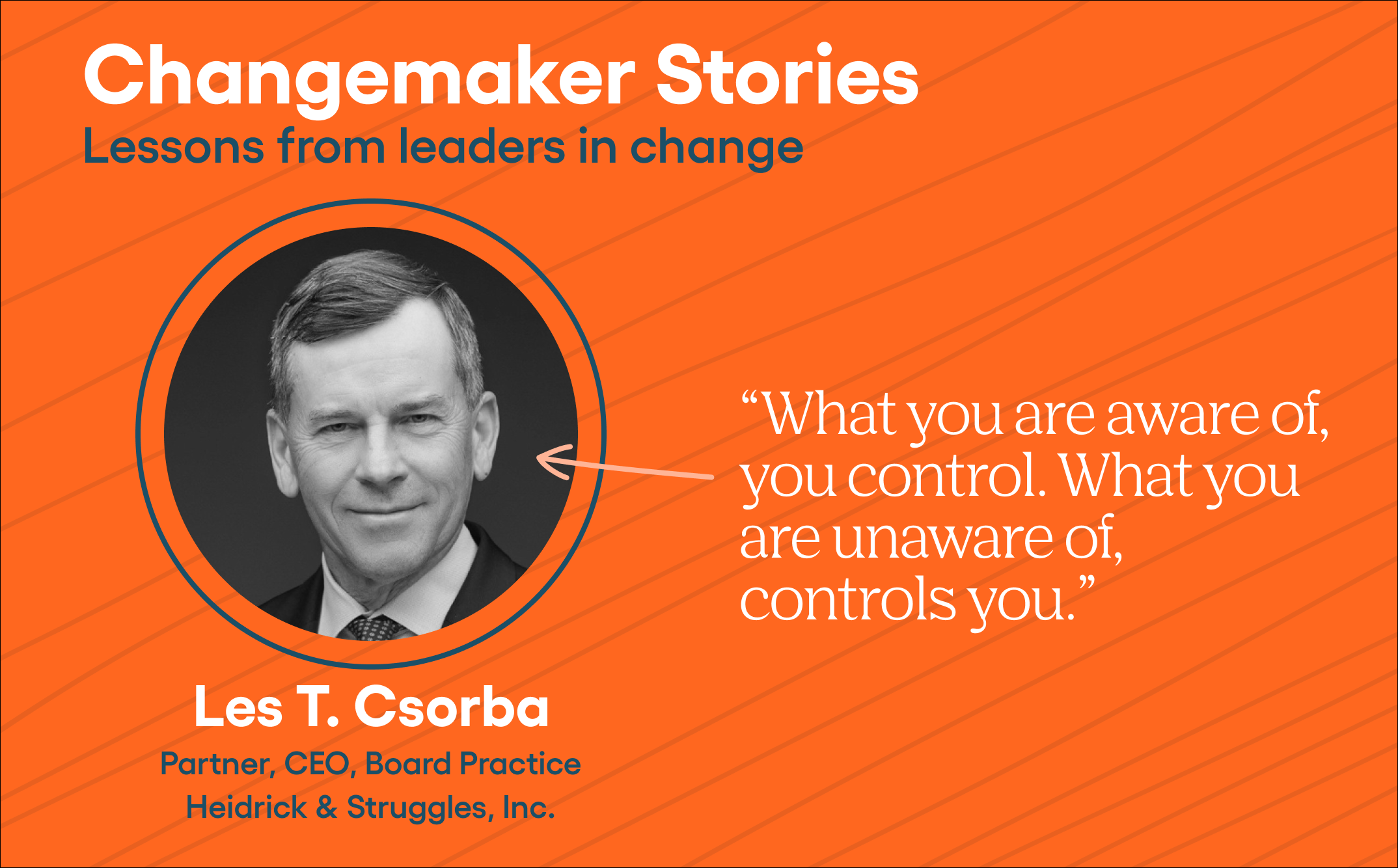 Changemaker Series: Les T. Csorba