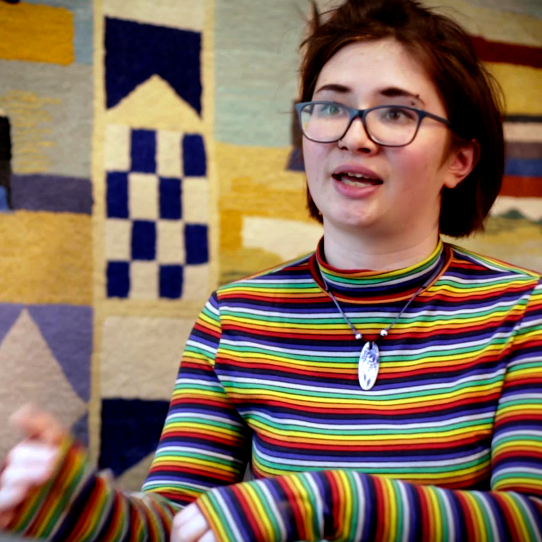 Video capture of poet Vanessa Crofkey for the Pou Kanohi series at Auckland Museum.