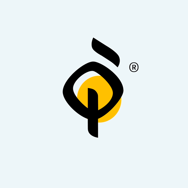 Animation of logo process from sketch to final design