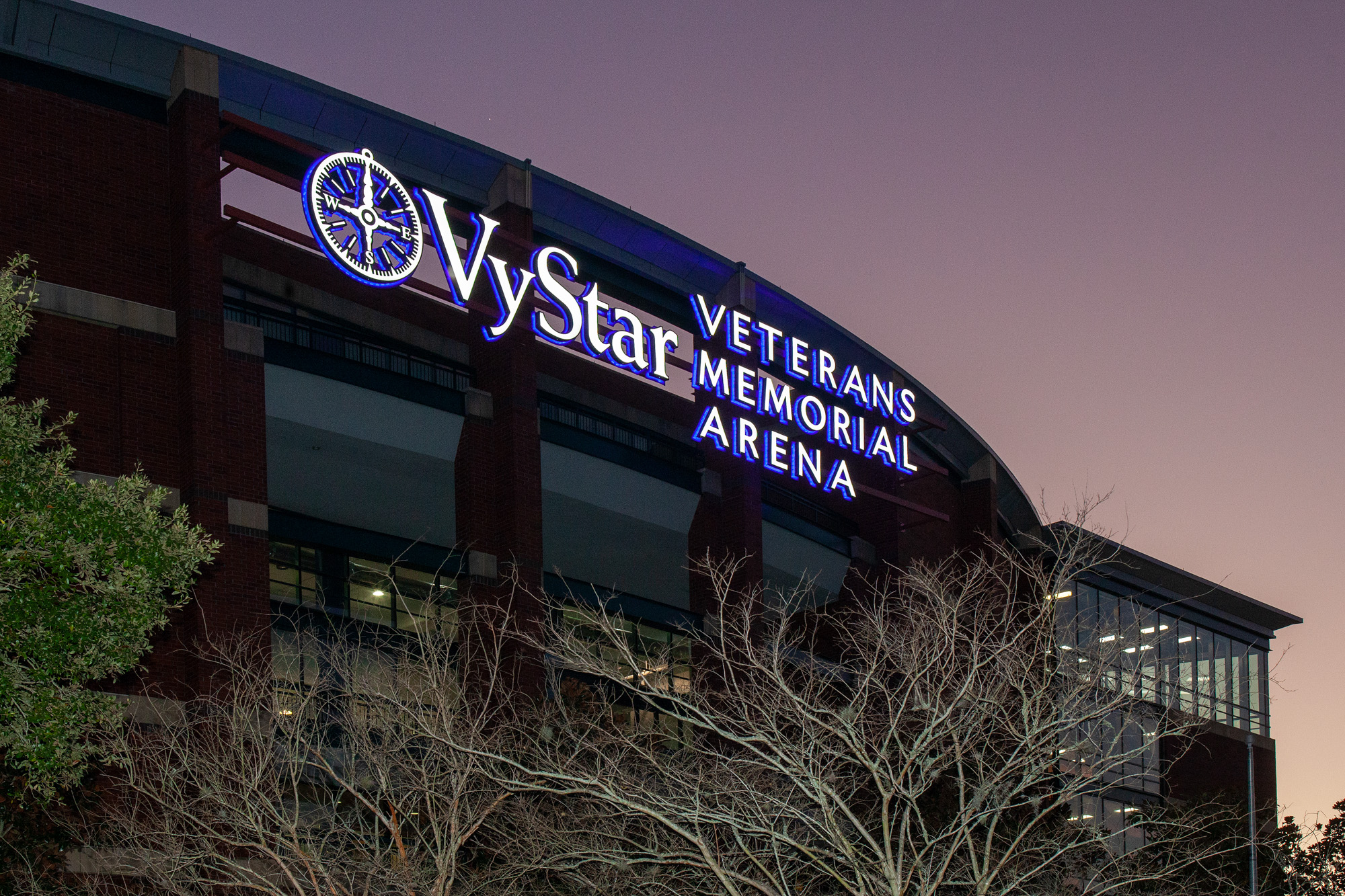 VyStar Veterans Memorial Arena | Harbinger Sign