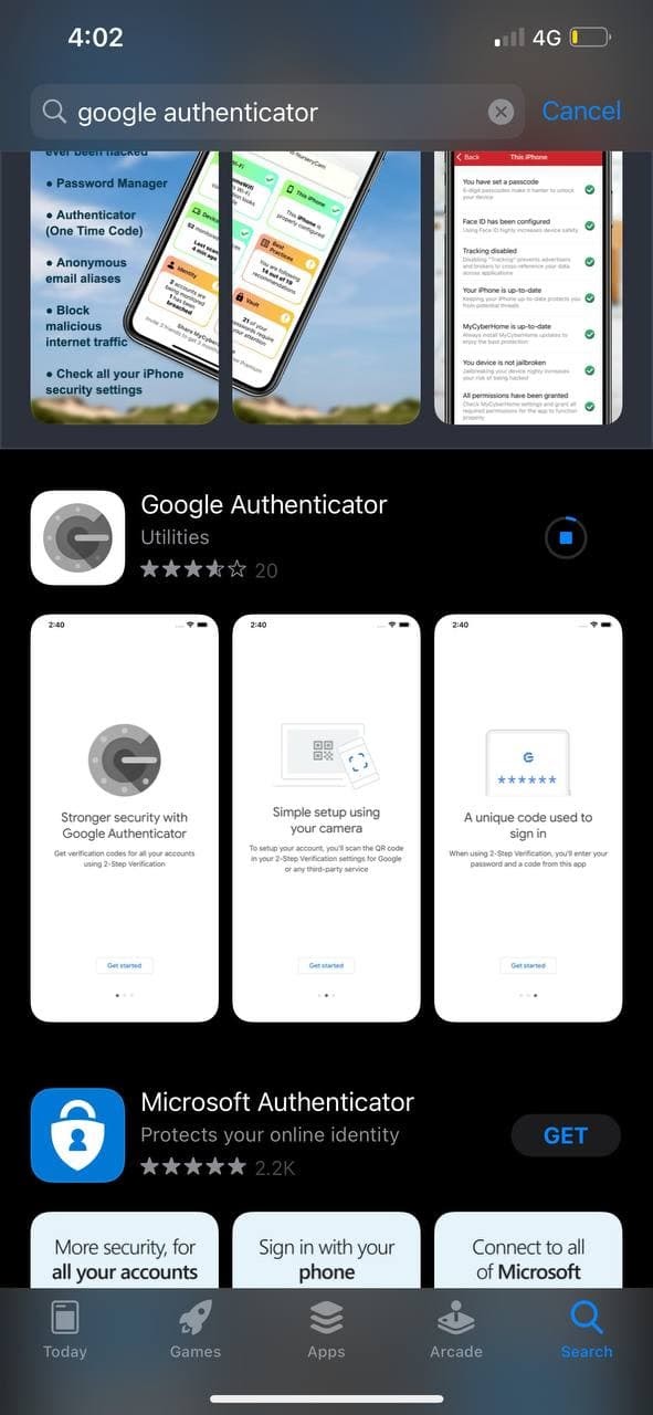 Google Authenticator