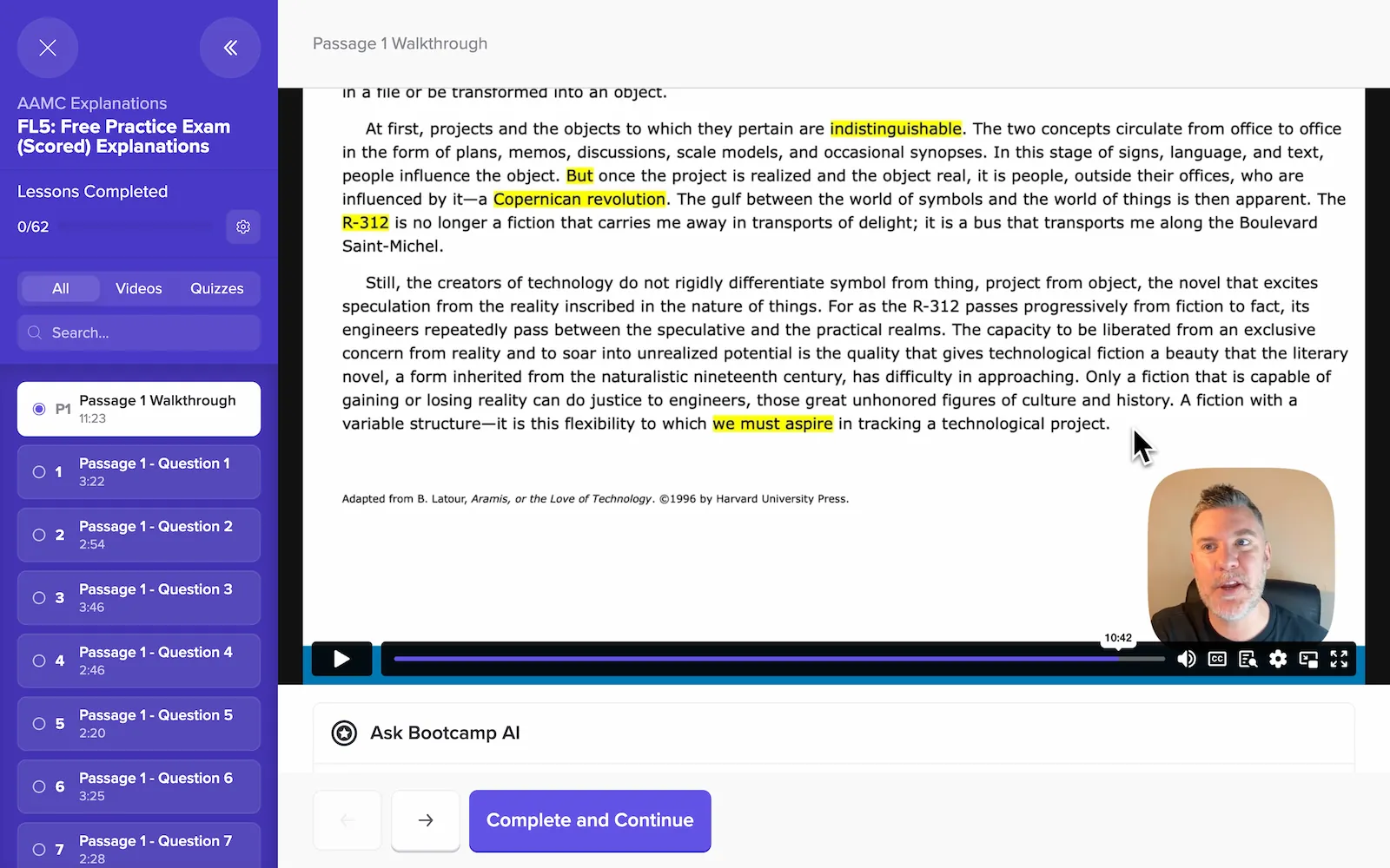 MCAT Bootcamp AAMC Explanations