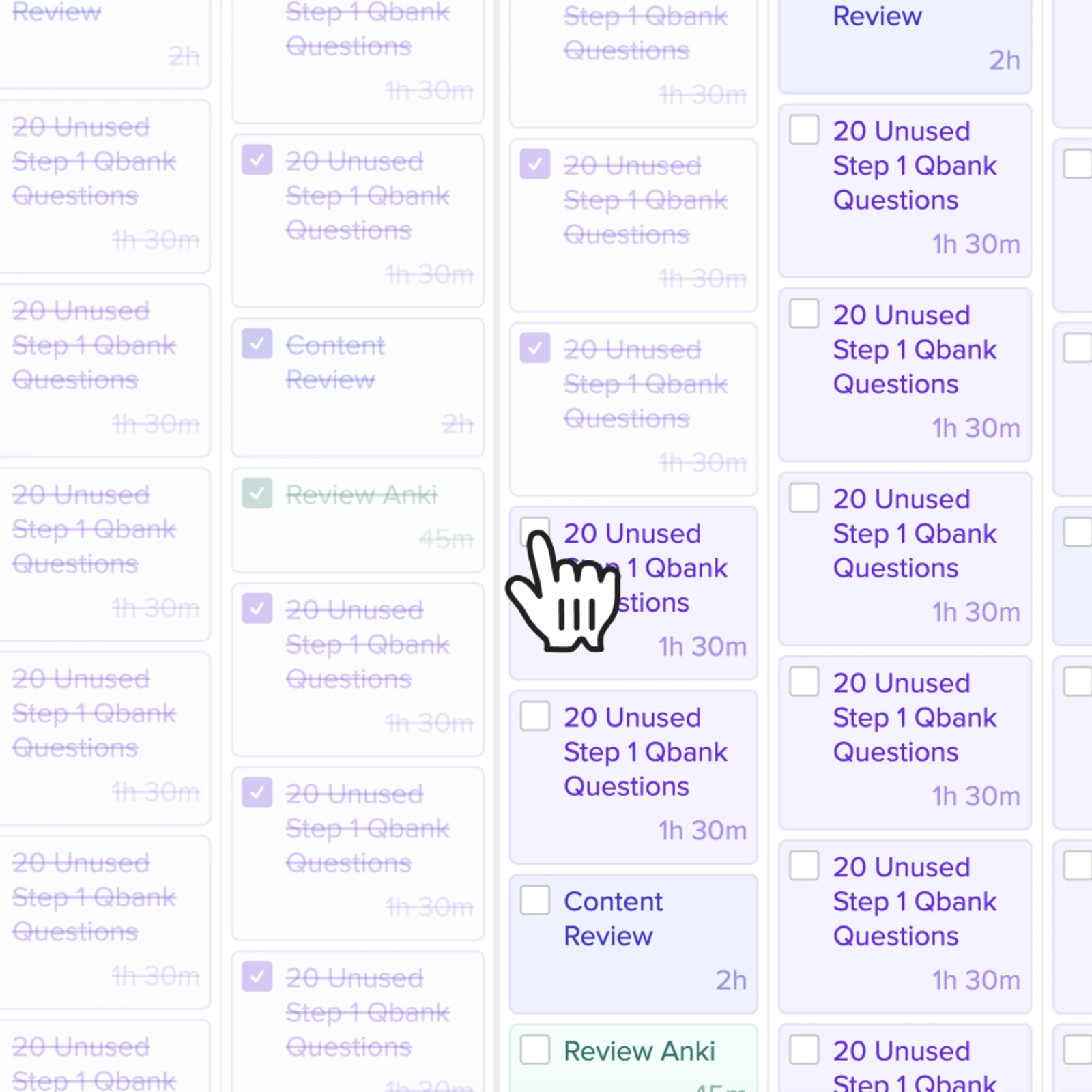 Med School Bootcamp study schedule