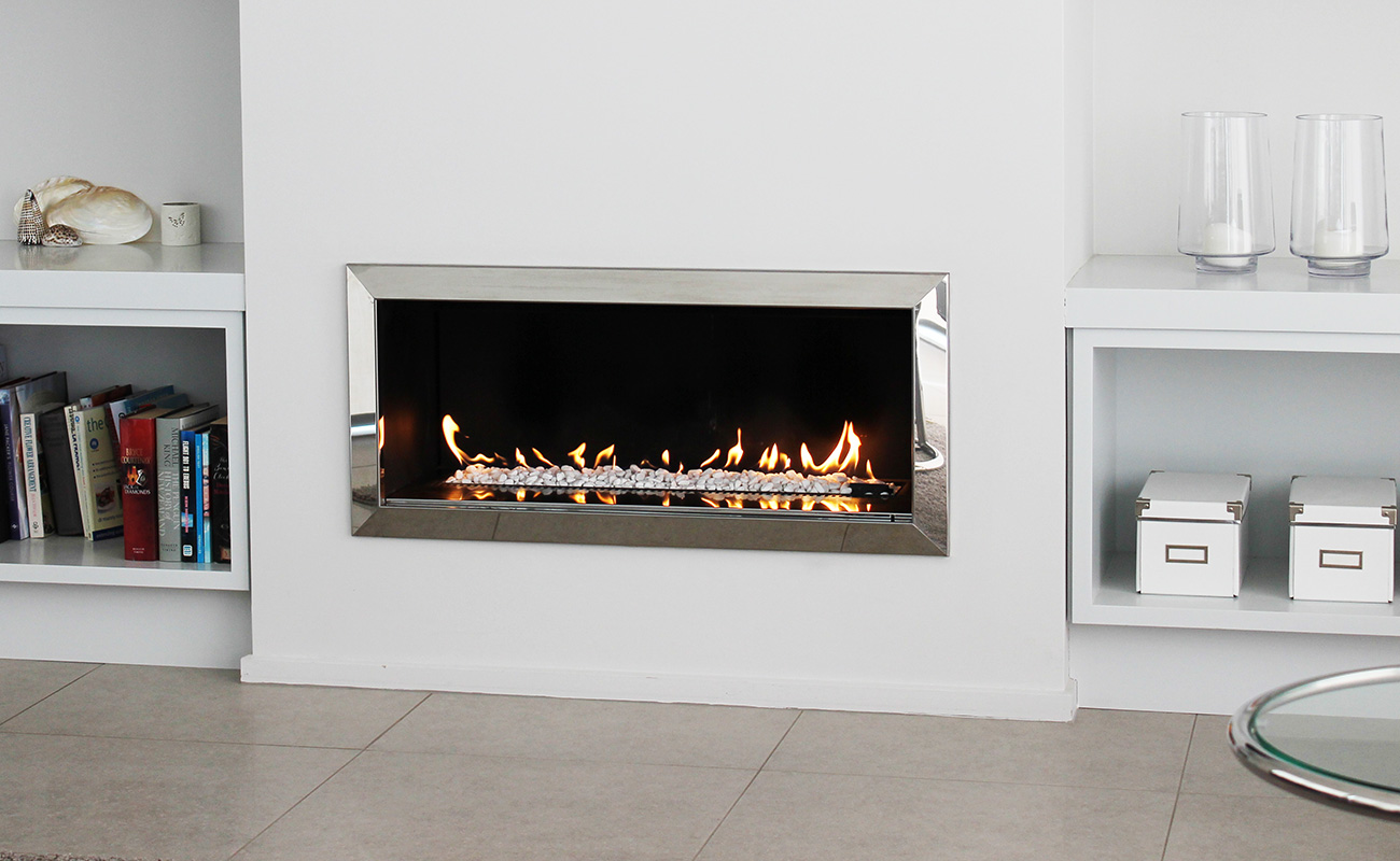 A modern electric fireplace adds warmth and character to your home.
