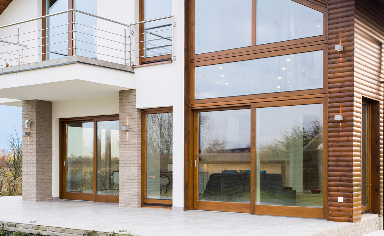 Completed high-end recladding project with three different types of cladding.