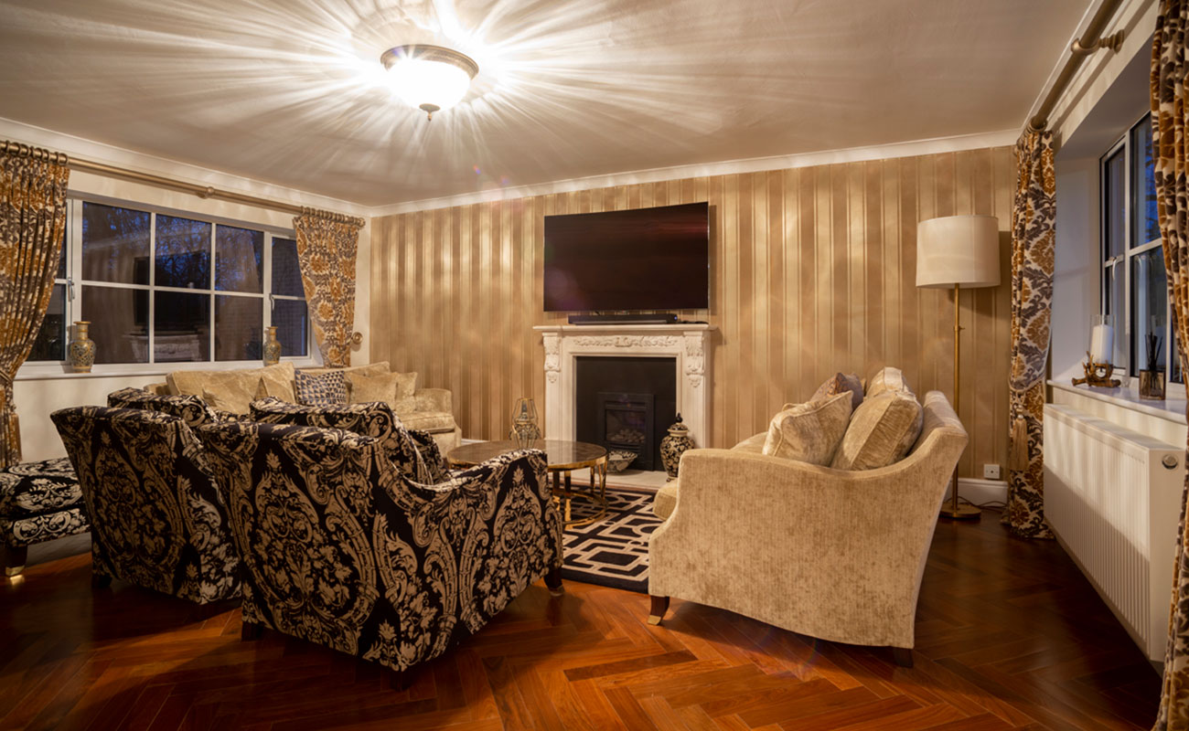 lounge renovated by Refresh UK in Surrey