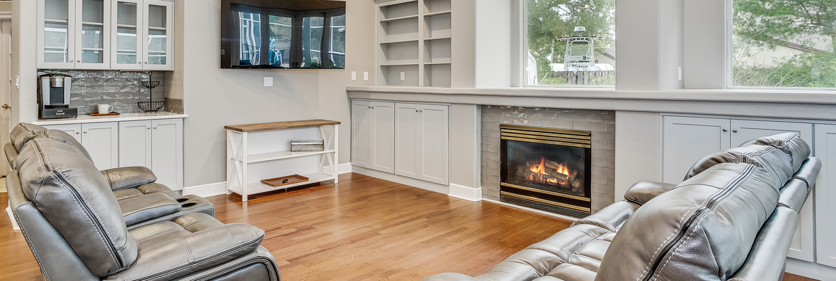 Interior fireplace