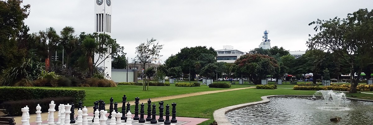 Palmerston North central square.