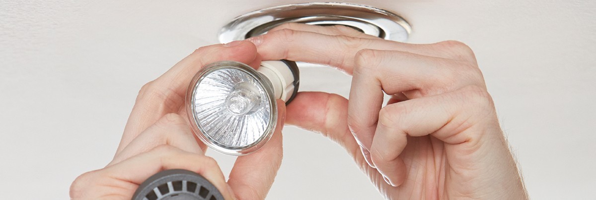 Changing to energy efficient lightbulbs