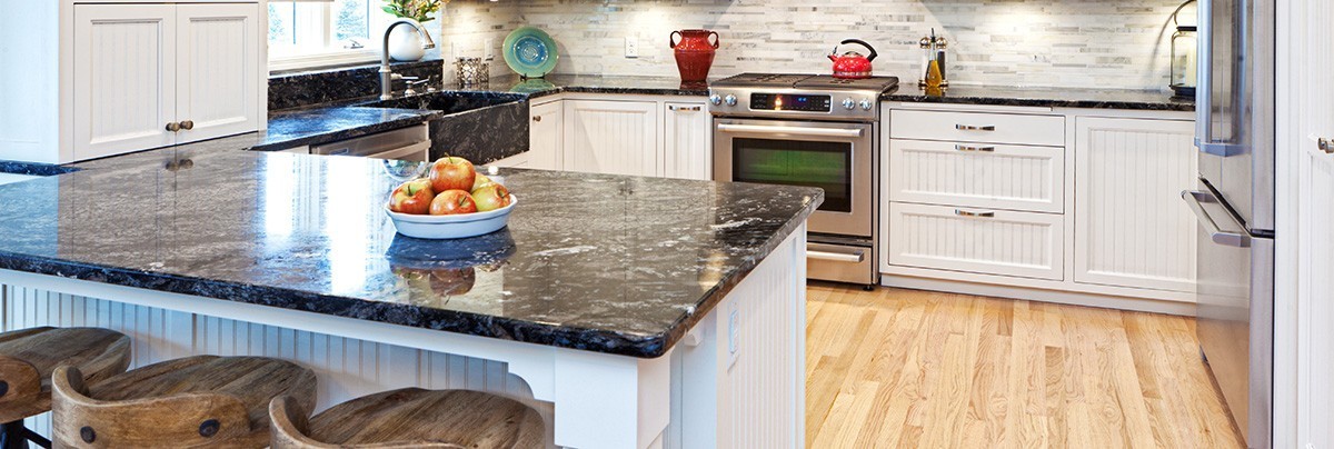 A renovate kitchen with wooden floor