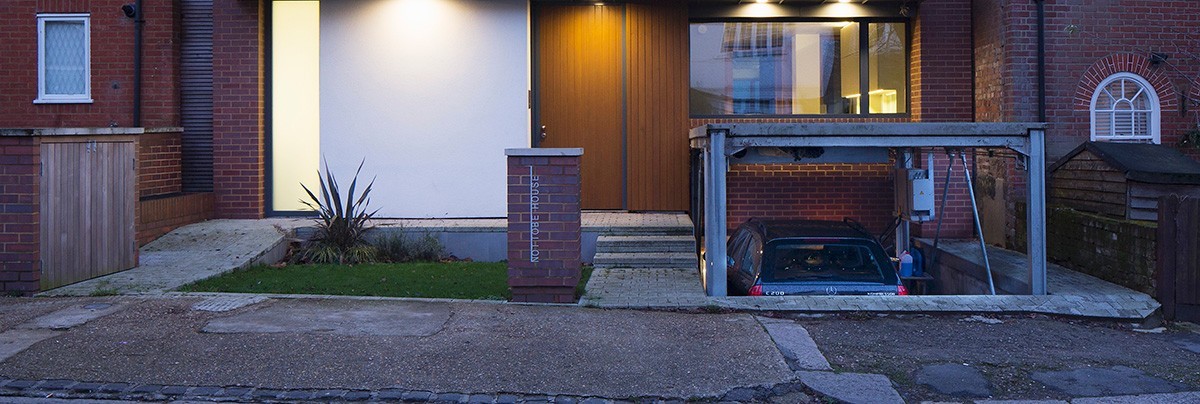 A house with underground car park