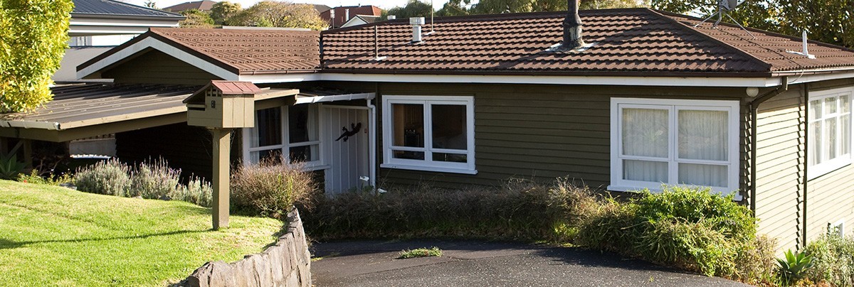 State house in suburban New Zealand