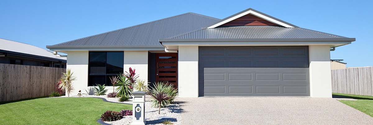 A house with dark grey roof