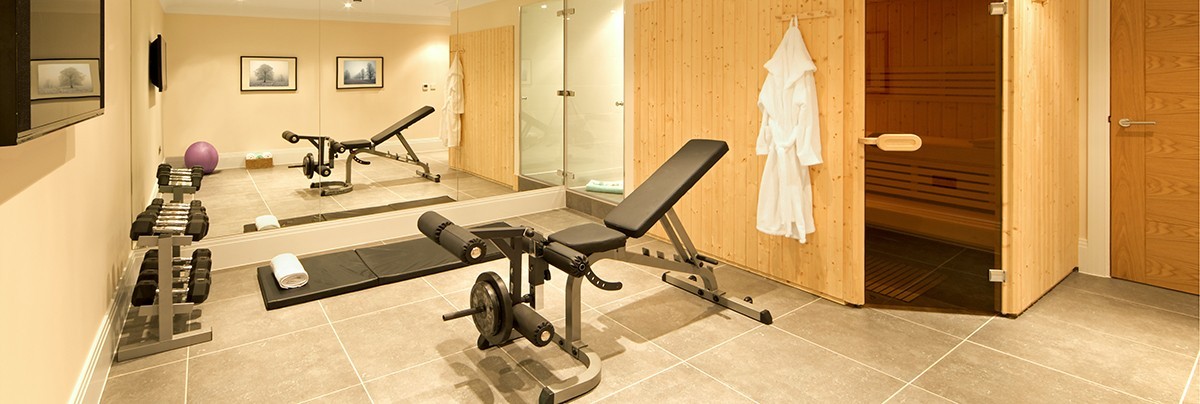 A luxury gym room at home
