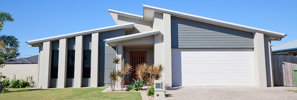 A house with slanting roof
