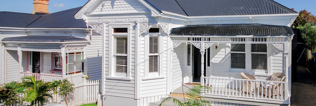 Outside of renovate villa in Ponsonby