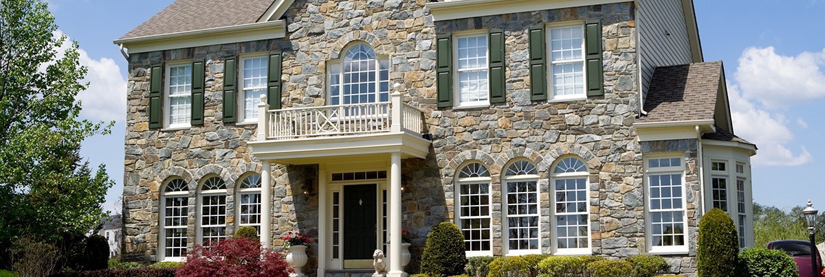 A stone parapet house