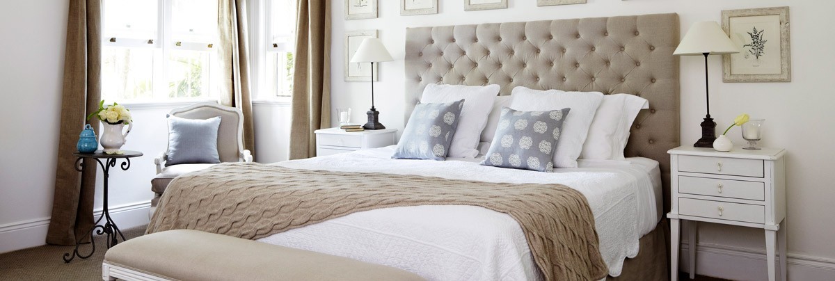 bedroom with neutral colors